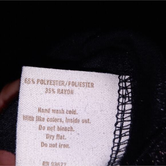 DECREE womens Black Shimmer Racer back Size L - Picture 10 of 10